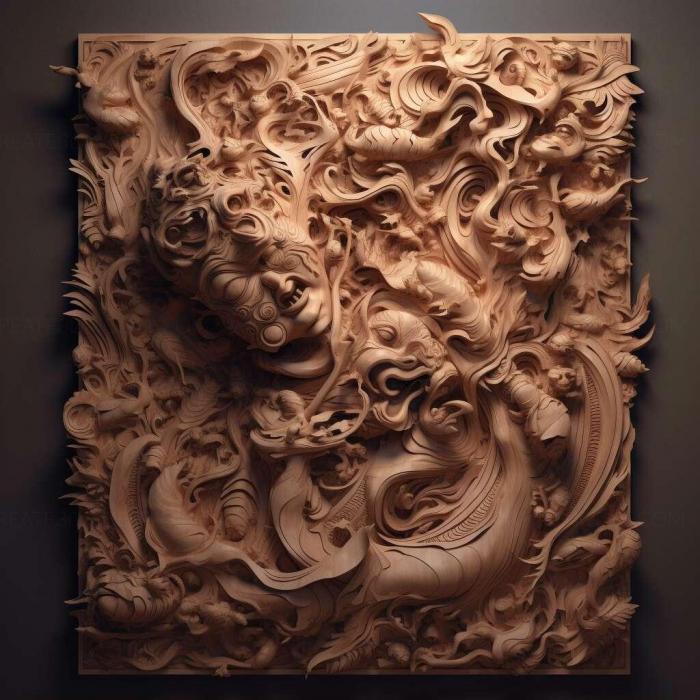 نموذج ثلاثي الأبعاد لآلة CNC 3D Art 